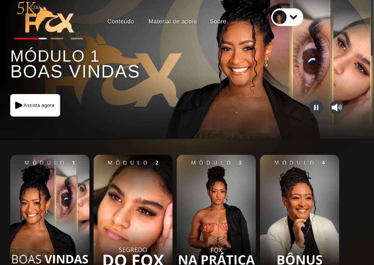 Área de membros 5K com Fox