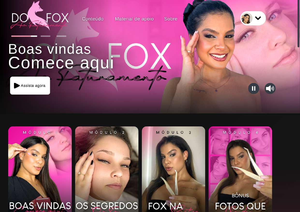 Área de membros Do Zero ao Fox