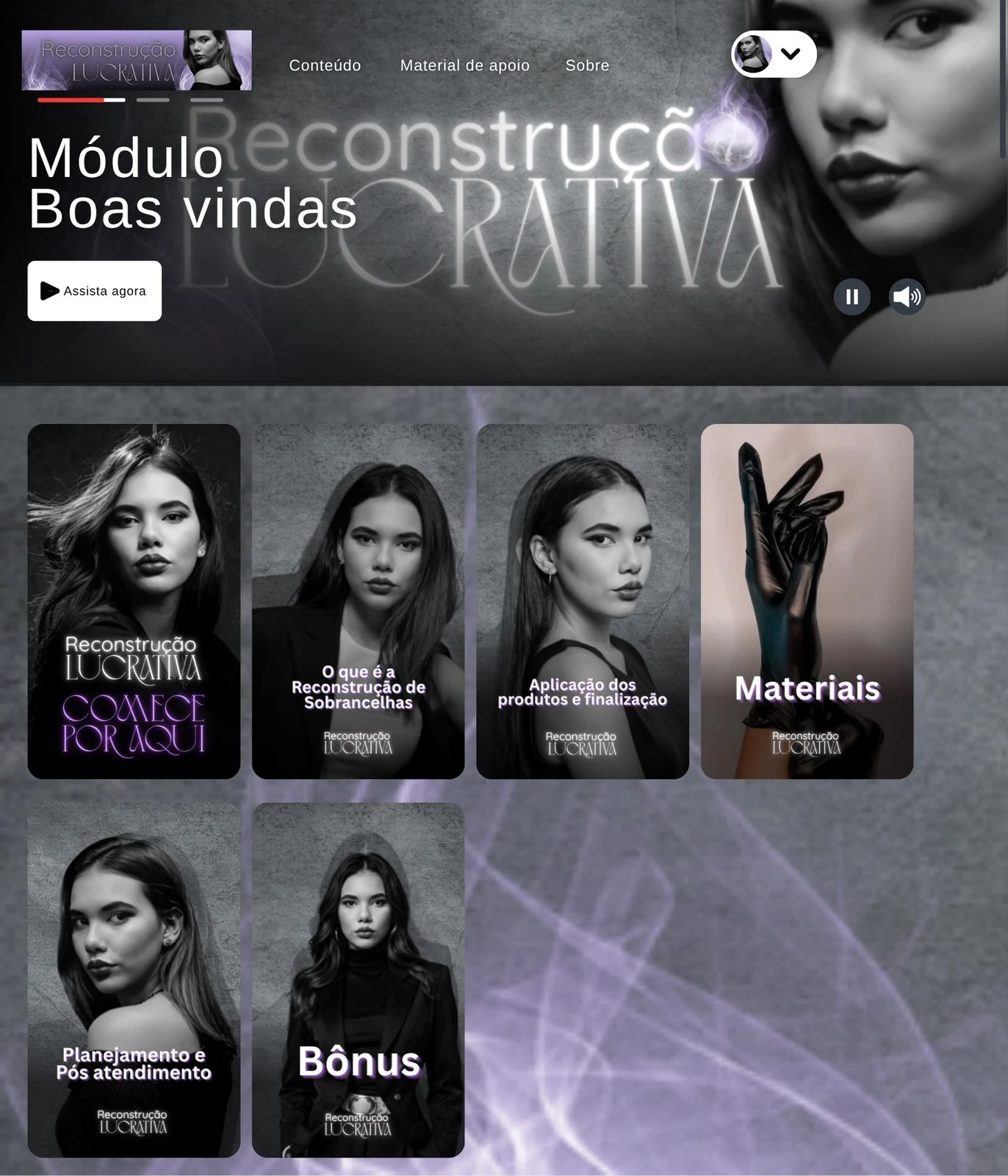 Área de membros de projeto digital 30