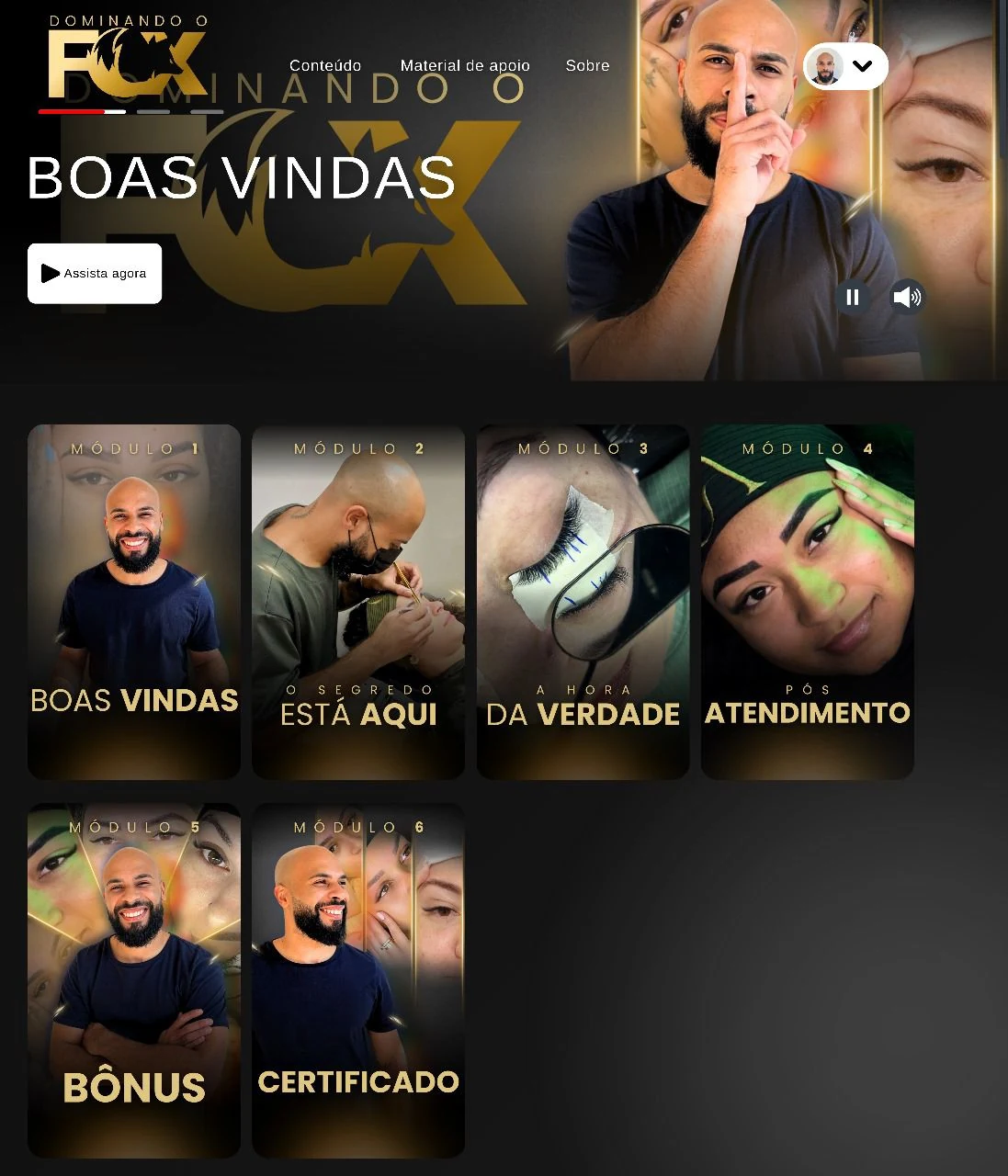 Área de membros de projeto digital 35