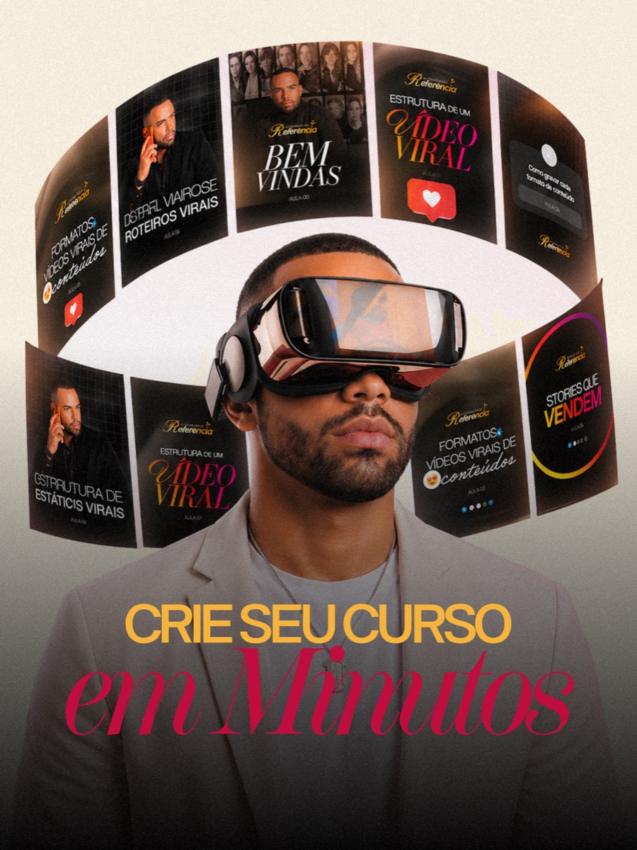 Crie seu curso em minutos