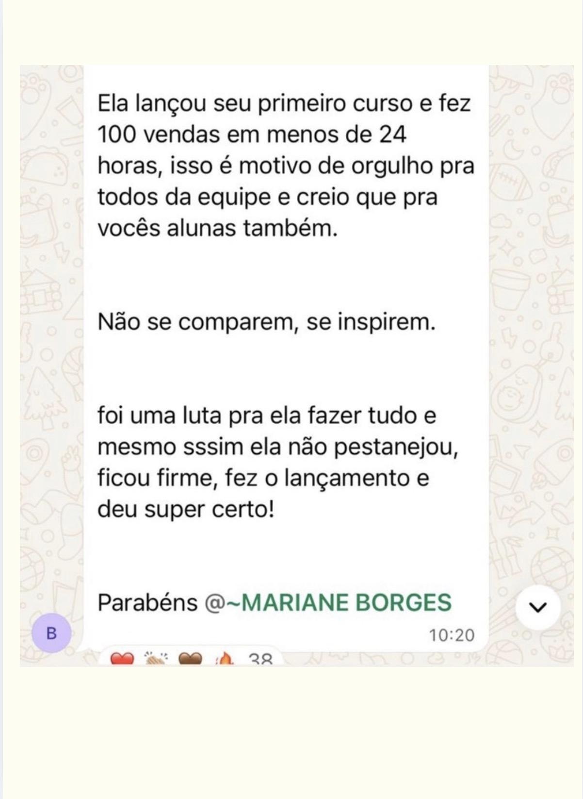 Resultado de Mariane com mais de 100 vendas