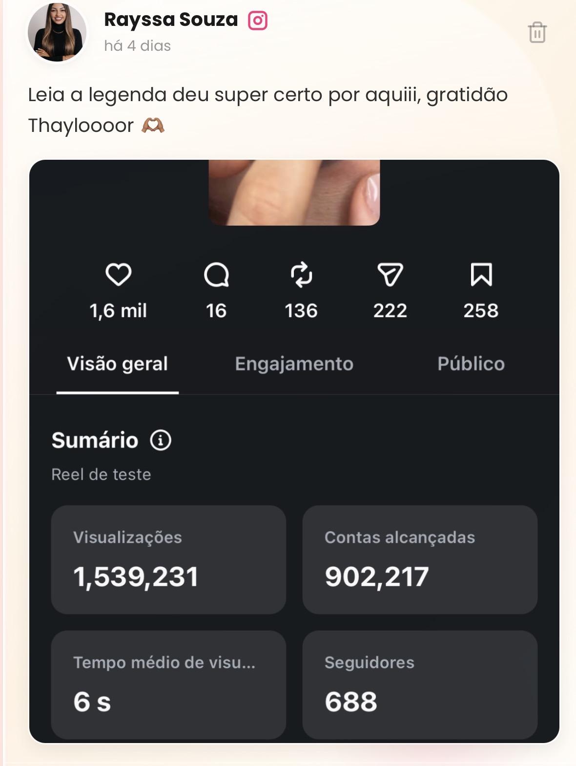 Resultado de Carol com mais de 400 mil visualizações